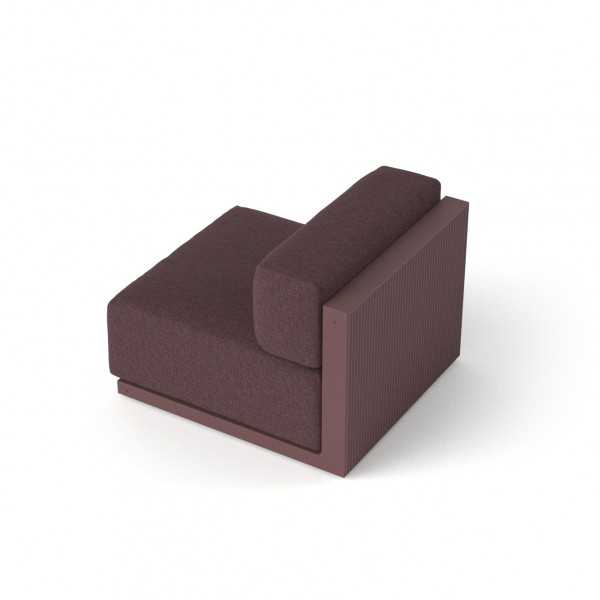 Sofa without armrest design red