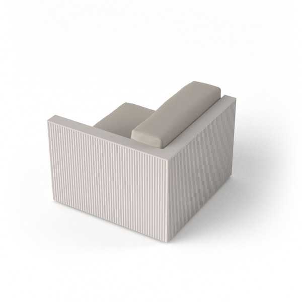 GATSBY COUCH MODULE LEFT ANGLE - Modular outdoor sofa