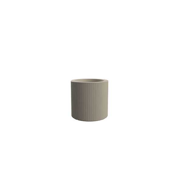 GATSBY CYLINDRICAL POT 40 cm - Ribbed Cylindrical Pot