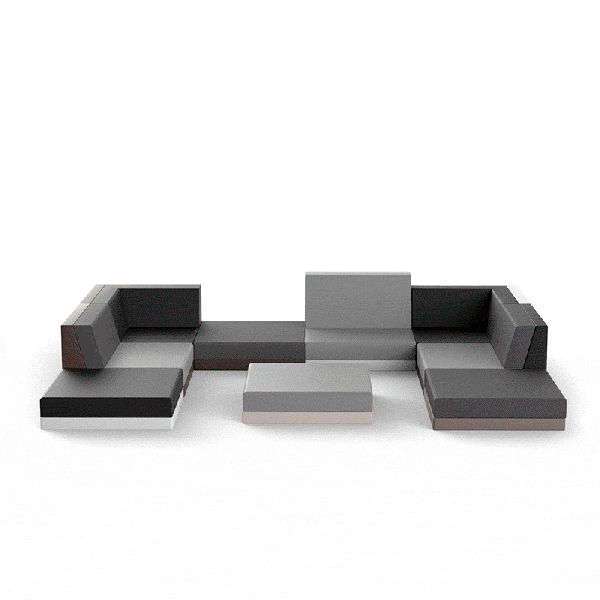 CANAPE PIXEL MODULE CHAISE LONGUE : Salon de Jardin Modulable