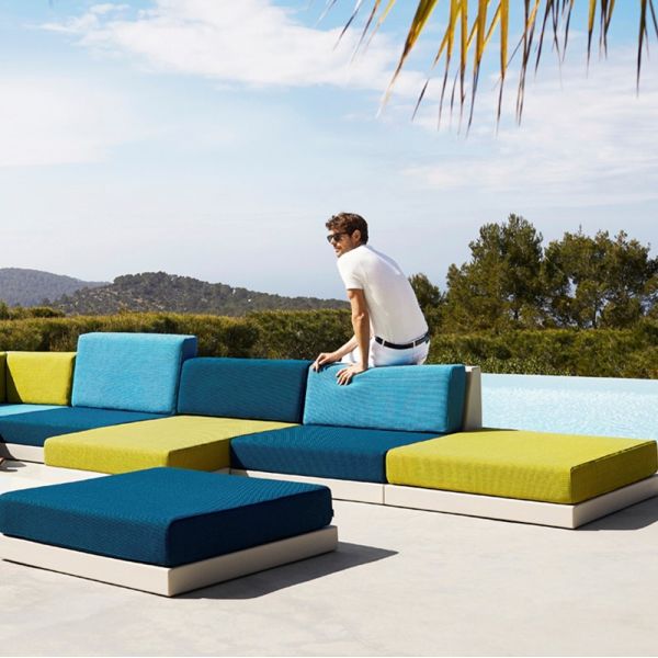 PIXEL MODULE LONG CHAIR SOFA : Modular garden furniture