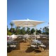 Doppio European Sun Shade System with Single Pole and Two Canopies by Fim