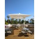 Doppio European Sun Shade System with Single Pole and Two Canopies by Fim