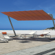 FLEXY ZEN - Grand Parasol Autoportant Aluminium Anodisé Toile Inclinable Rétractable