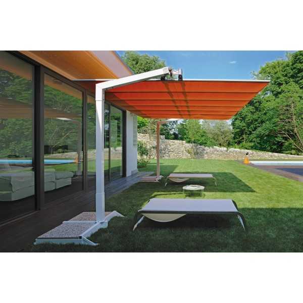 Parasol Flexy avec Store Inclinable a l'Horizontale par Fim