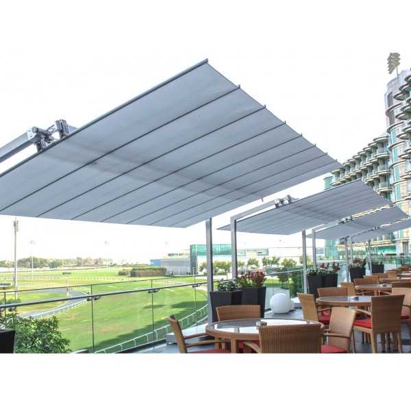 Parasols Flexy assembles pour les Professionnels. Ideal pour touts types d'espaces exterieurs