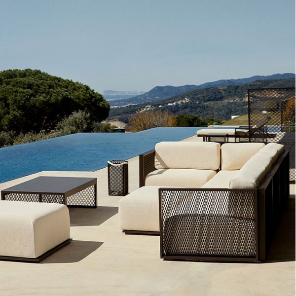 SOFA THE FACTORY MODULE ANGLE LAQUERED - Corner Module Garden Lounge Lacquered