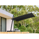 VERSA UX FULL BLACK - Parasol Plat Déporté 3 x 3 Umbrosa