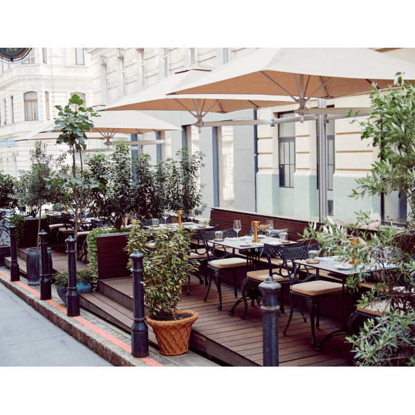 Wall Balcony parasol with a 30cm wall bracket PARAFLEX Umbrosa