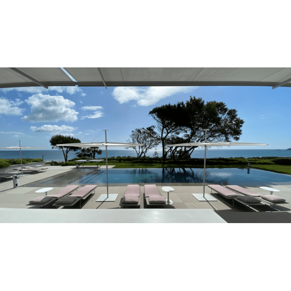 Design umbrella for your Terrace, Garden, Roof, Patio - Central Mast 250 x 250 - INFINA 250 UMBROSA
