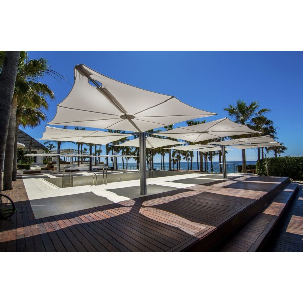 Parasol Géant 560x560 cm SPECTRA MULTI Umbrosa Haut de Gamme