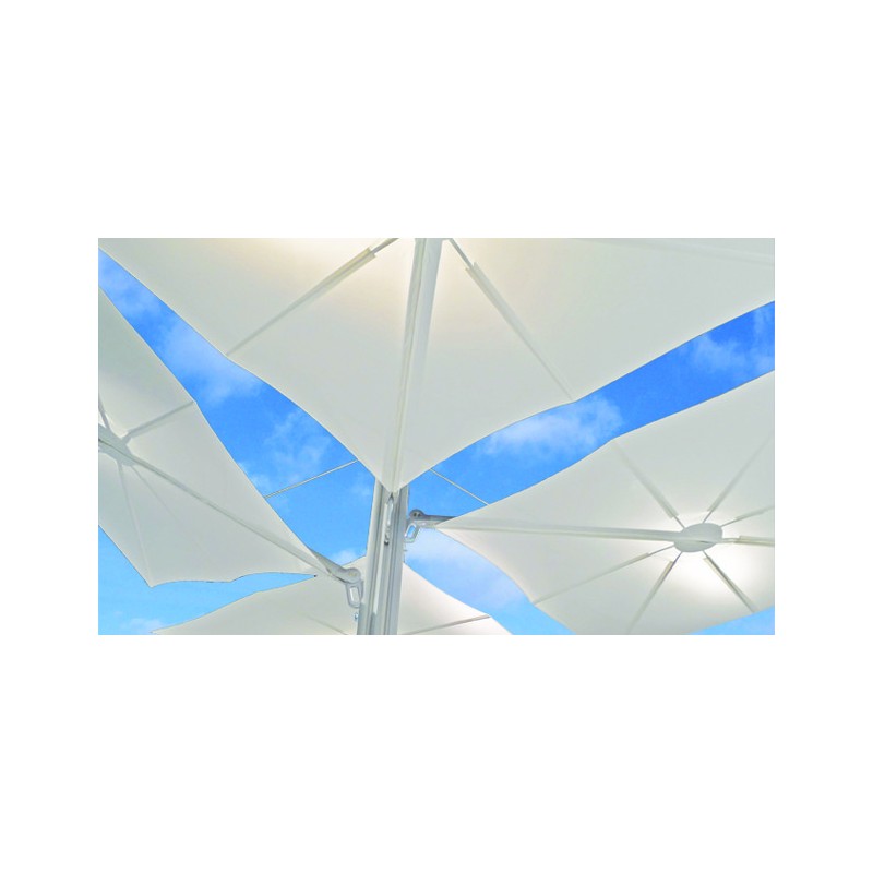 Picture Idea: Xxl Parasol 5X5 High End Flat Design Umbrosa Spectra Multi