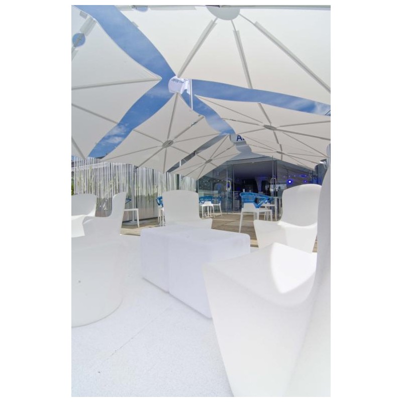 Photo inspiration: Xxl Parasol 5X5 High End Flat Design Umbrosa Spectra Multi Photo Inspiration