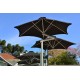 PARAFLEX DUO 380 x 190 - Double Umbrella With Flexible arms and Central Post
