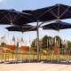High End Freestanding Umbrella with 5 canopies PARAFLEX MULTI 460 x 460 cm