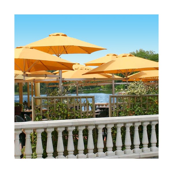 Cantilever umbrella With 4 Square Canopies Large Size PARAFLEX MULTI 460 x 460 cm