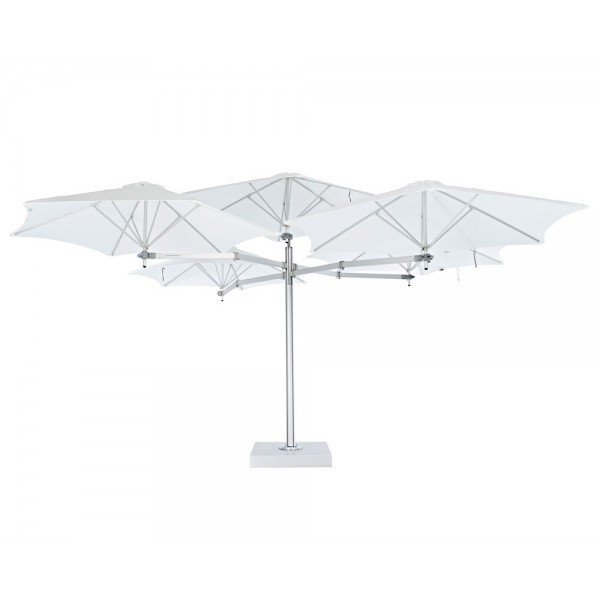 Parasol Géant Toiles Hexagonales PARAFLEX MULTI 540 x 540 cm Umbrosa