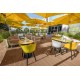 PARAFLEX MULTI 540 x 540 Umbrosa - Central Mat Umbrella With Four Hexagonal Canopies Umbrosa