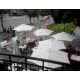 Large Size Design Umbrella with Four Hexagonal Canopies and Central Pole Umbrosa 600 x 600