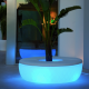 Planter LED With integrated Bench VASES ISLAND LED WHITE Vondom