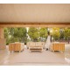 Extra Soft Lounge Sofa With Wooden Teak Structure VONDOM VINEYARD Sofa