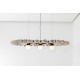 ACOUSTIQUE PLEAT Edel Long - Suspension Luminaire Acoustique Ovale