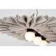 BuzziSpace ACOUSTIQUE PLEAT Edel Long -Suspension Luminaire Acoustique Ovale