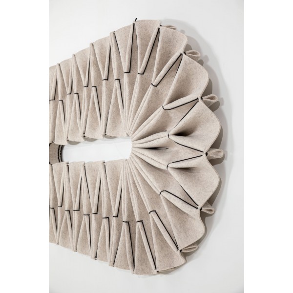 High-End Wall Mounted Acoustic Diffuser - Noice Reduction Solution BuzziSpace PLEAT Edel Long