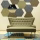 ACOUSTIQUE TILE - Panneau Acoustique Motifs Personnalisable 3D Bureau