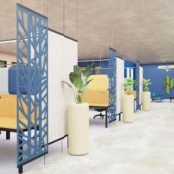 ACOUSTIC FALLS - Decorative Acoustic Floating Panel