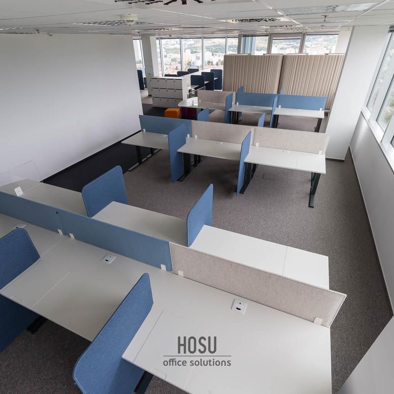 Suaywo 10 Pièces Panneau Séparateur de Bureau en Forme de U pour Tables, Convient aux Écoles, Bureaux et Bibliothèques 30 x 40 cm