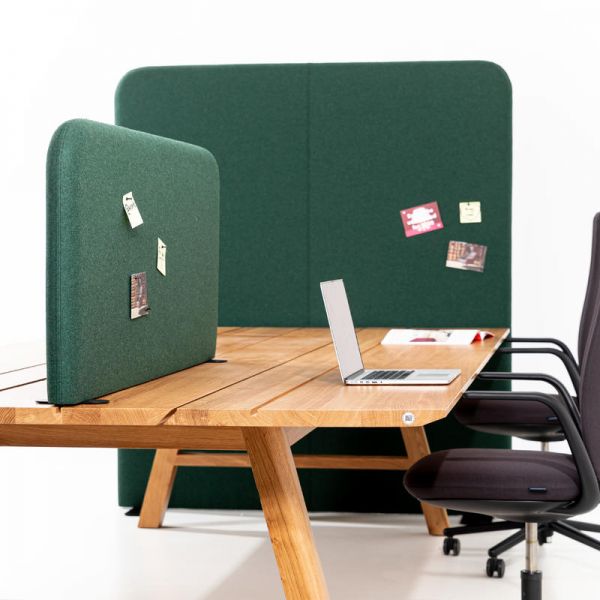 ACOUSTIQUE SHIELD DESK - Panneau de Séparation Acoustique pour Bureau vert