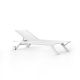 Chaise Longue blanche à roulettes Africa Vondom