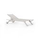Chaise Longue ecru à roulettes Africa Vondom