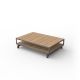 VINEYARD EXTRA-LARGE COFFEE TABLE - Outdoor Wooden Coffee Table 