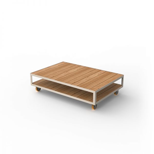 VINEYARD EXTRA-LARGE COFFEE TABLE - Table Basse Extérieur en Bois 