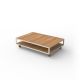 VINEYARD EXTRA-LARGE COFFEE TABLE - Outdoor Wooden Coffee Table 