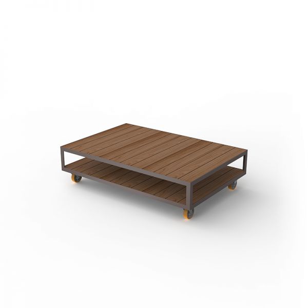 VINEYARD EXTRA-LARGE COFFEE TABLE - Outdoor Wooden Coffee Table 