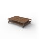 VINEYARD EXTRA-LARGE COFFEE TABLE - Outdoor Wooden Coffee Table 