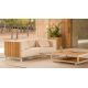 VINEYARD EXTRA-LARGE COFFEE TABLE - Outdoor Wooden Coffee Table 