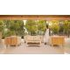 VINEYARD EXTRA-LARGE COFFEE TABLE - Outdoor Wooden Coffee Table 