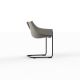 MANTA CANTILEVER - Curved Restaurant Chair 