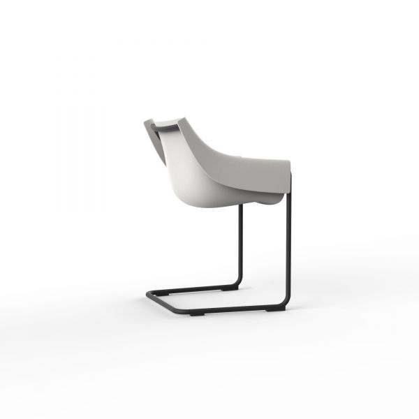 MANTA CANTILEVER - Curved Restaurant Chair 