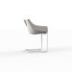 MANTA CANTILEVER - Curved Restaurant Chair 