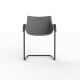 MANTA CANTILEVER - Curved Restaurant Chair 