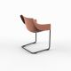 MANTA CANTILEVER - Curved Restaurant Chair 