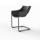 MANTA CANTILEVER - Curved Restaurant Chair 