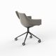 MANTA SWIVEL CASTER ARMCHAIR - Swivel Chair with Casters 