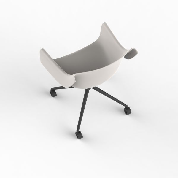 MANTA SWIVEL CASTER ARMCHAIR - Fauteuil à Roulettes Pivotant 