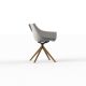 MANTA WOODEN SWIVEL ARMCHAIR - Chaise Pivotante en Bois